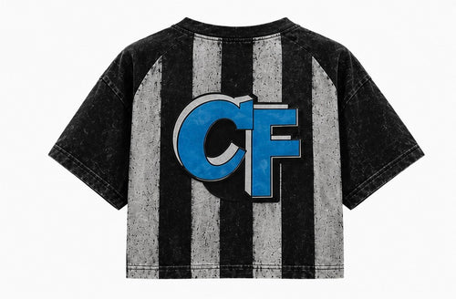 ‘RACEWAY’ Heavyweight Cropped Referee Tee