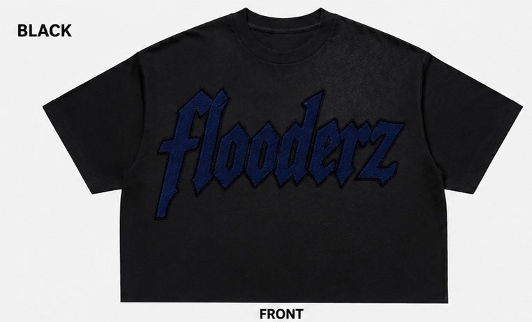 ‘FLOODERZ’ Embroidered Logo Tee